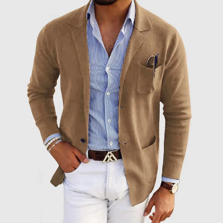 Lightweight men's blazer jacket – classic tailored fit, premium fabric, for formal occasions 3