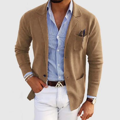 Lightweight men's blazer jacket – classic tailored fit, premium fabric, for formal occasions 3