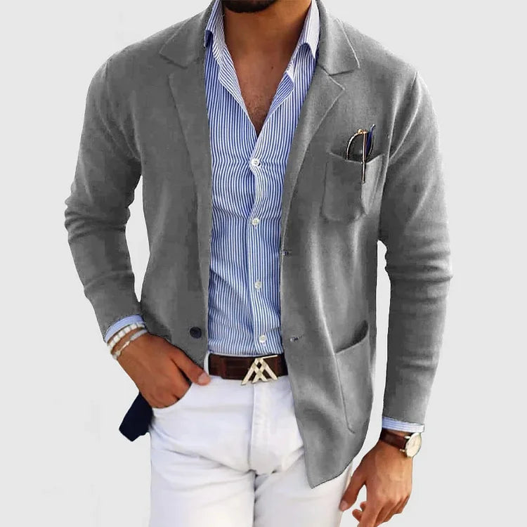 Lightweight men's blazer jacket – classic tailored fit, premium fabric, for formal occasions 4