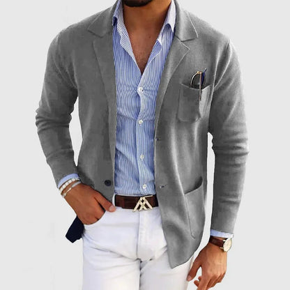 Lightweight men's blazer jacket – classic tailored fit, premium fabric, for formal occasions 4