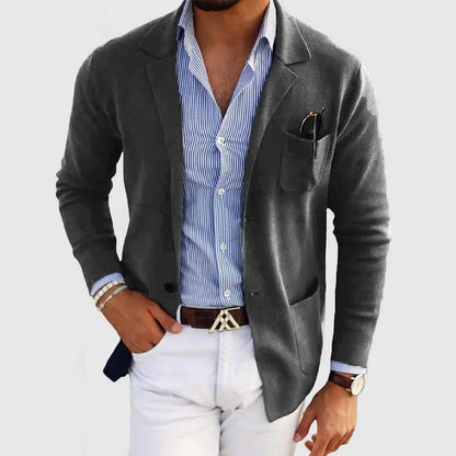 Lightweight men's blazer jacket – classic tailored fit, premium fabric, for formal occasions 5