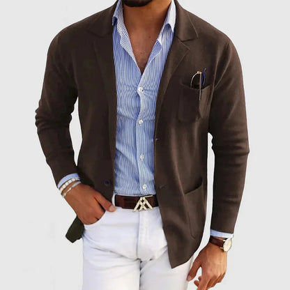 Lightweight men's blazer jacket – classic tailored fit, premium fabric, for formal occasions 6