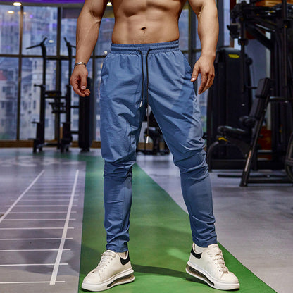 Lightweight men's joggers – quick-dry Ice Silk fabric, for summer workouts 4