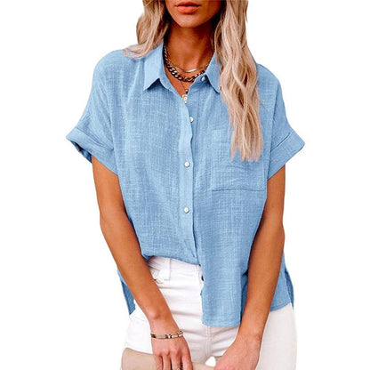 Lightweight women's blouse – relaxed fit, breathable fabric, for summer outings 3