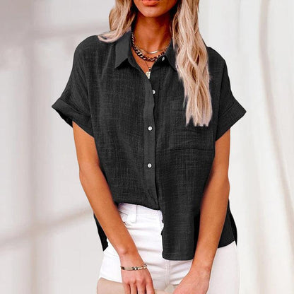 Lightweight women's blouse – relaxed fit, breathable fabric, for summer outings 4