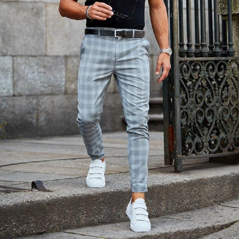 Variant image for Stylish Checkered Mens Chino Pants, Lightweight Cotton, Comfortable Fit for Casual and Semi-Formal Wear-16