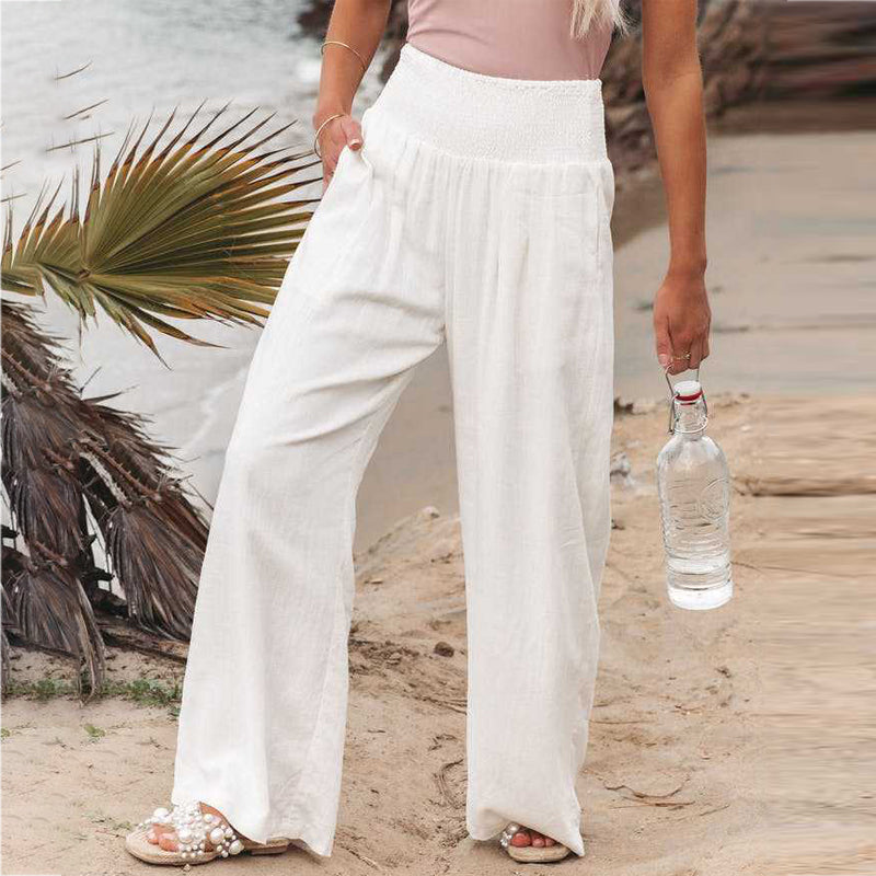 Luftige Damen-Tropenhose – atmungsaktives Material, elastischer Bund, für Freizeit und Urlaub 1