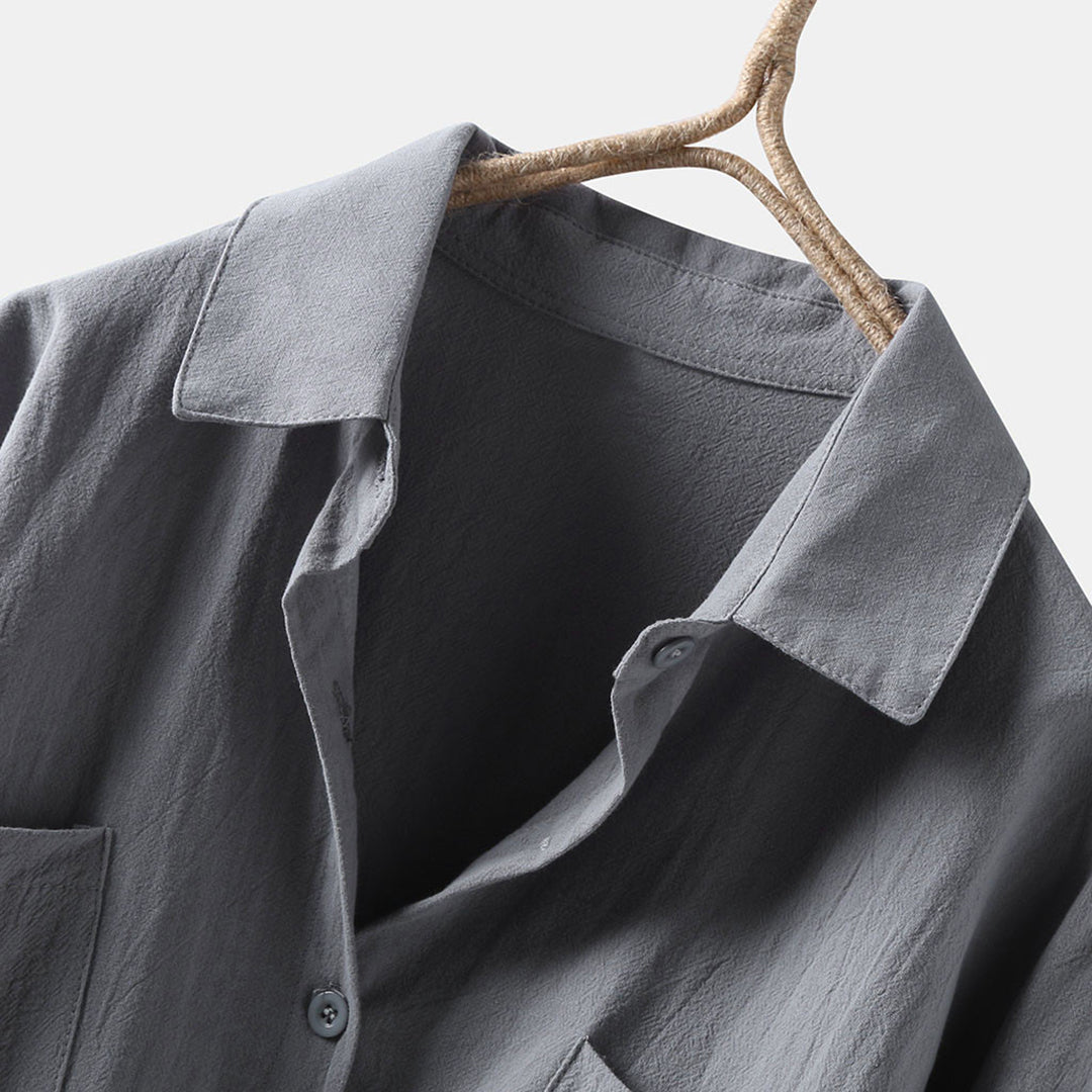Luftige Damenbluse – lange Ärmel, hochwertiges Polyester, für Büro und Freizeit 7
