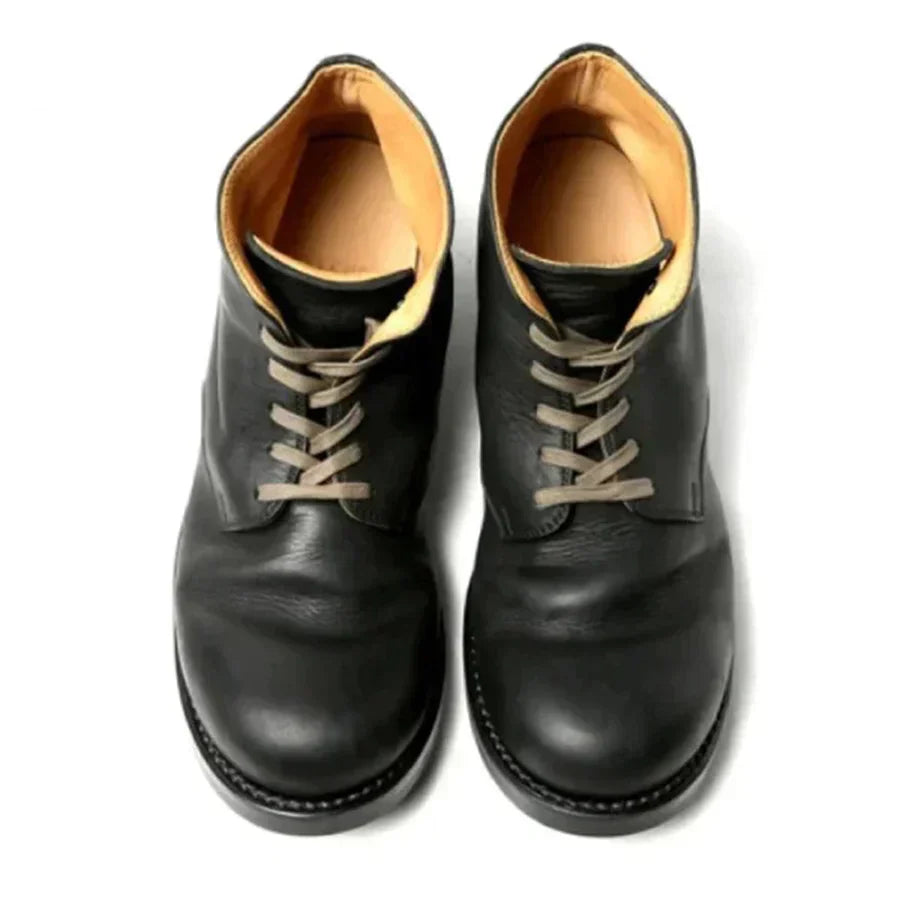 Men's Supportive Leather Boots - Lace-Up, Full-Grain