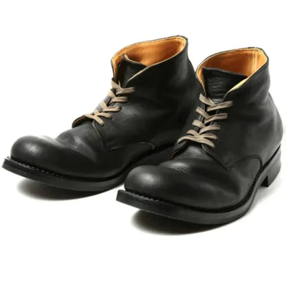 Men's Supportive Leather Boots - Lace-Up, Full-Grain
