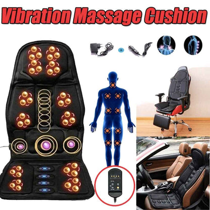 Massage Chair Pad With Heat And 8 Modes For Car Household