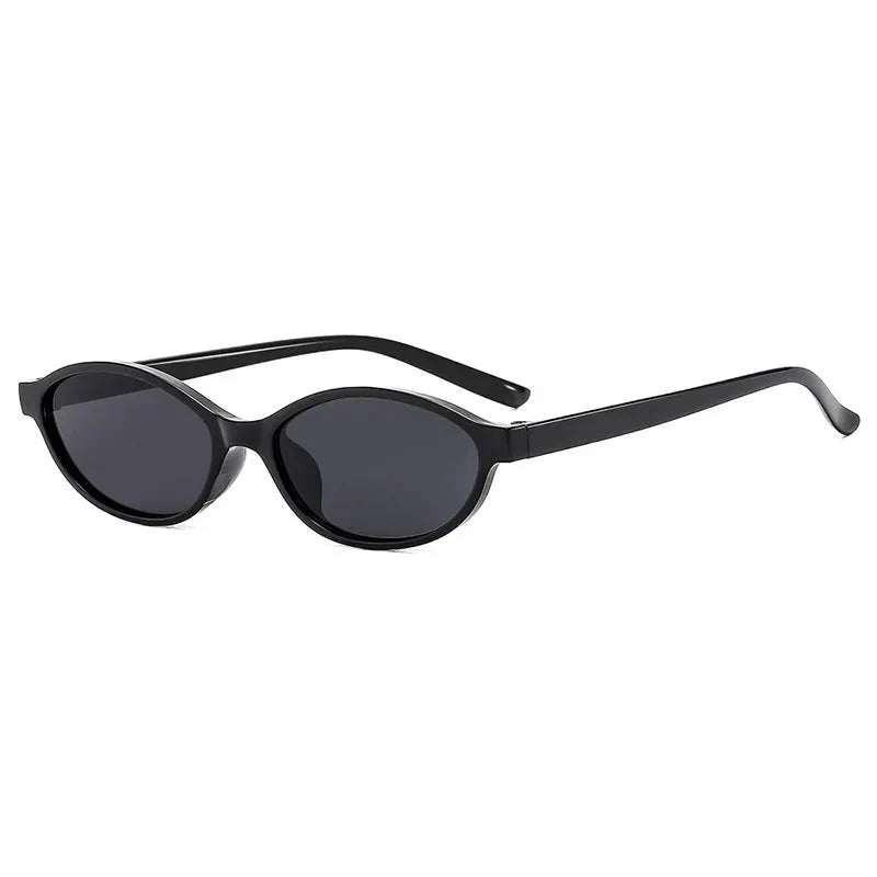 Modische Damen Sonnenbrille – Retro ovales Design, braun, für den Alltag 10