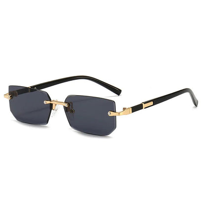 Modische Damen Sonnenbrille – rechteckig, rahmenlos, für den Sommer 7