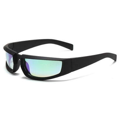 Mutige Damen-Sonnenbrille im Punk-Stil – quadratische Form, Kunststoff, für den Sommer 0