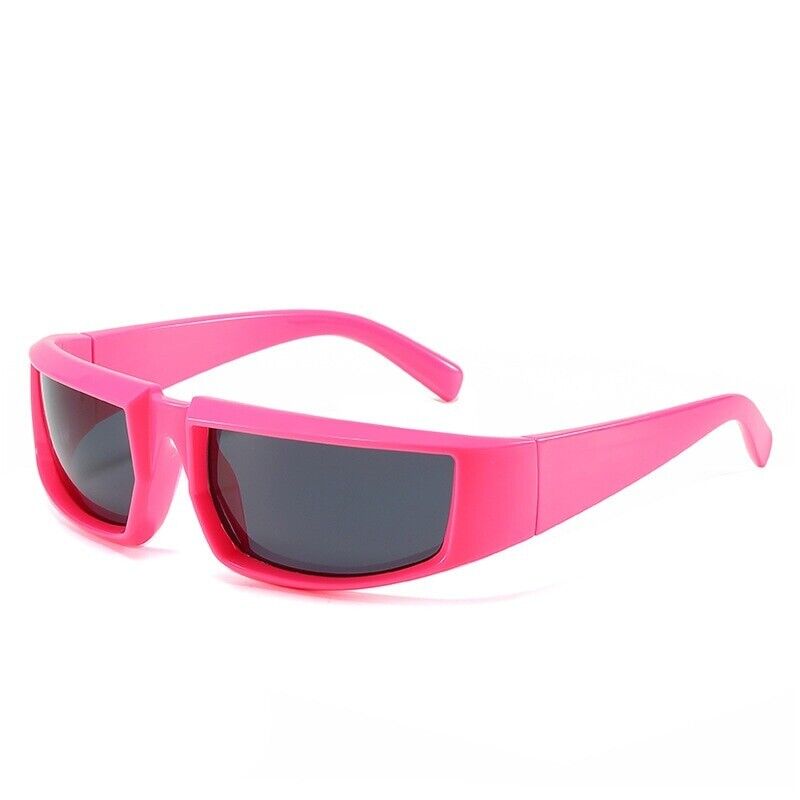 Mutige Damen-Sonnenbrille im Punk-Stil – quadratische Form, Kunststoff, für den Sommer 1