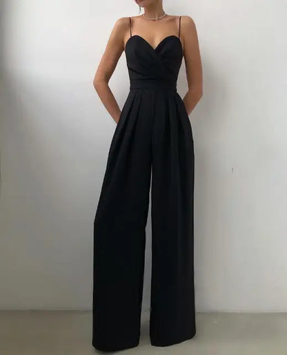 Variant image for Elegant Black Women's Jumpsuit with Fitted Silhouette for Versatile Fashion and All-Day Comfort-1
