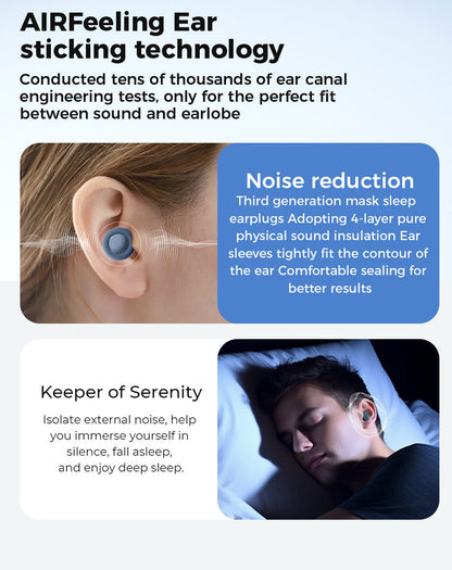 Silicone Ear Plugs For Sleep Soundproof Noise Reduction, Cozy Sleep Aid Fall 2026 Gift