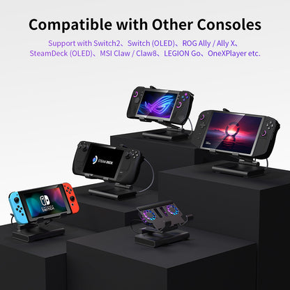Station Docking 100W With Dual Fans 4K HDMI Gaming Dock