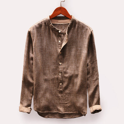 Men's Linen Dress Shirt - Classic Elegance with Modern Comfort, Available in Sizes M-4XL-5