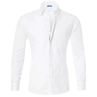Variant image for Wrinkle-Free Men's Blouse with Hidden Zipper, Breathable and Durable Fabric, Tailored Fit, Available in Multiple Colors-14