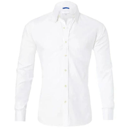 Wrinkle-Free Men's Blouse with Hidden Zipper, Breathable and Durable Fabric, Tailored Fit, Available in Multiple Colors-6