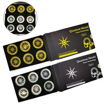 EMF 6-Pack Sticker Anti Radiation Protection for Cell Phones, Tablets, Laptops, Routers