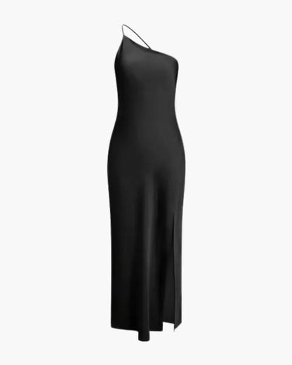 Variant image for Layered Maxi Dress for Women with Crisscross Straps and Flowing Skirt in Vibrant Yellow for Summer Events-5