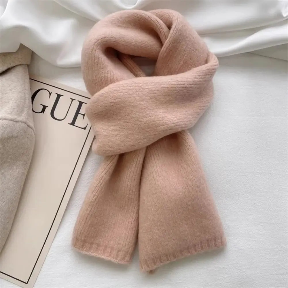 Cozy Warm Women's Scarf - Long Brushed Wool For Winter