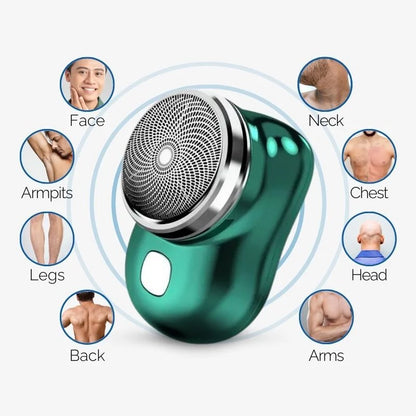 Motor-Driven Travel Shaver USB Pocket Mini Groomer Light
