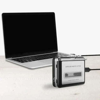 Cassette To USB Converter Travel-Friendly Tape Digitizer MP3