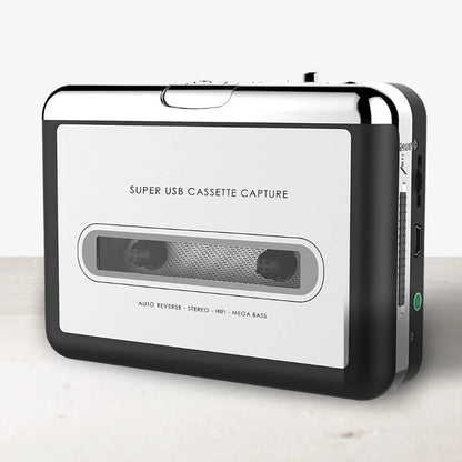 Cassette To USB Converter Travel-Friendly Tape Digitizer MP3