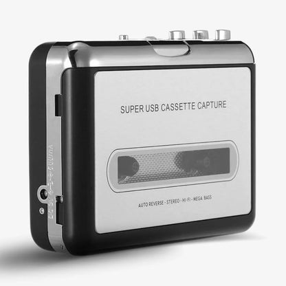 Cassette To USB Converter Travel-Friendly Tape Digitizer MP3