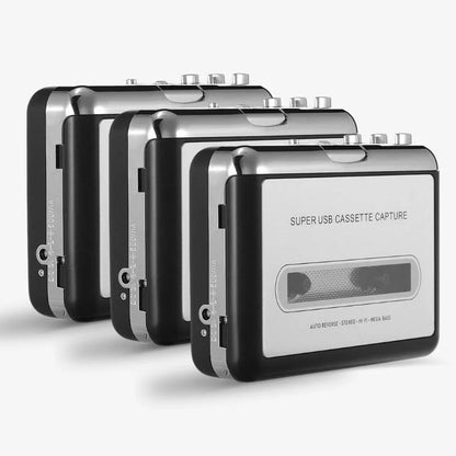 Cassette To USB Converter Travel-Friendly Tape Digitizer MP3