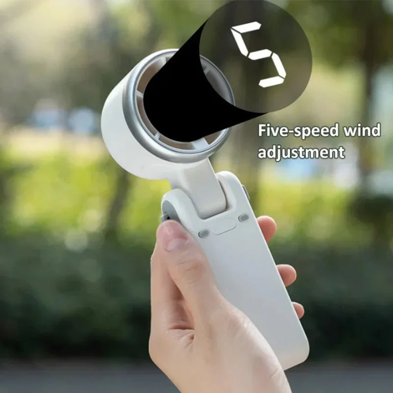 Portable Mini Fan, 180-Degree Folding Design, Battery Operated Hand Held Personal Fan with High-Speed Turbo Functionality 3