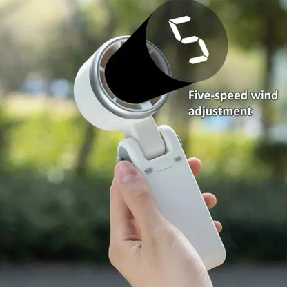 Portable Mini Fan, 180-Degree Folding Design, Battery Operated Hand Held Personal Fan with High-Speed Turbo Functionality 3