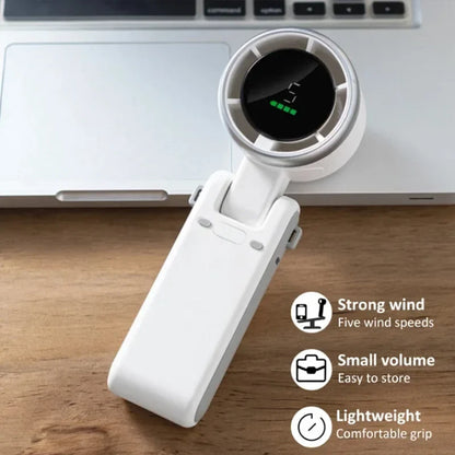 Portable Mini Fan, 180-Degree Folding Design, Battery Operated Hand Held Personal Fan with High-Speed Turbo Functionality 4
