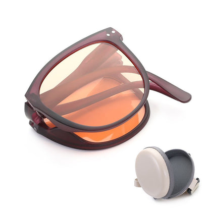 Praktische und stilvolle faltbare Sonnenbrille für Damen – ovales Design, UV400-Schutz, ideal für den Sommer 2