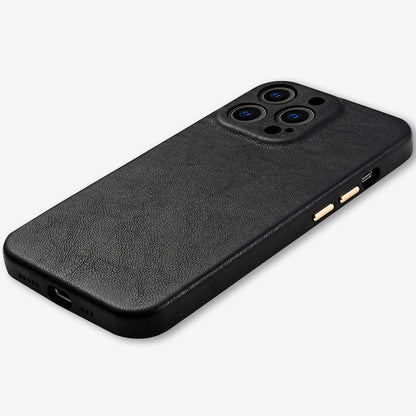 IPhone 14 Leather Case Top-Grade Leather Slim Protective