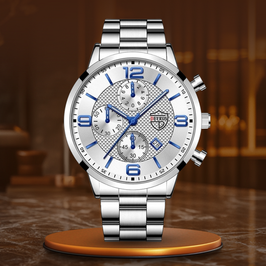Premium Herren Armbanduhr – klassisches Design, Edelstahl, für Business und elegante Anlässe 0
