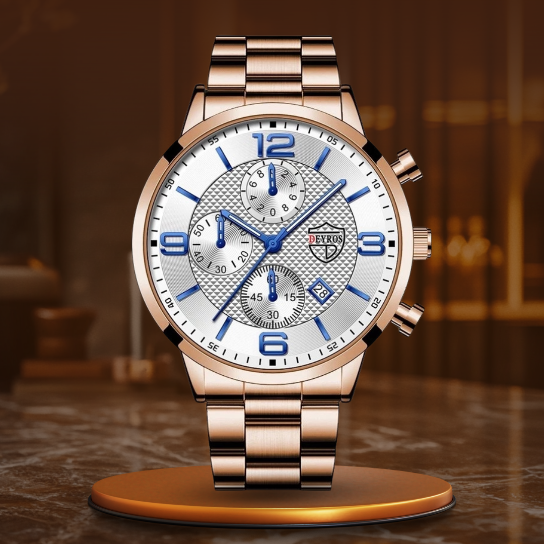 Premium Herren Armbanduhr – klassisches Design, Edelstahl, für Business und elegante Anlässe 2