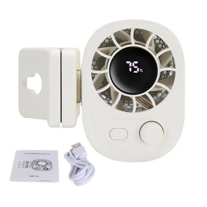 Rechargeable Clip-On Mini Fan with 360-Degree Rotation, Adjustable Speed, USB and Battery Powered for Versatile Cooling 7
