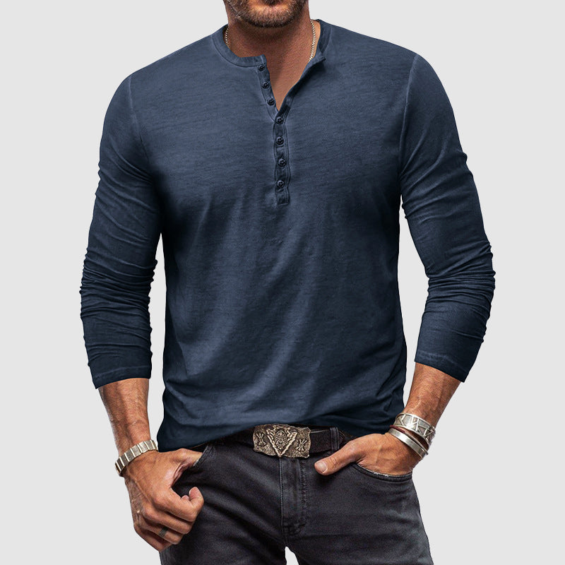 Variant image for Classic Men's Dress Shirt in Premium Cotton Blend, Custom Cut, Regular Fit, Available in White, Blue, Black-1