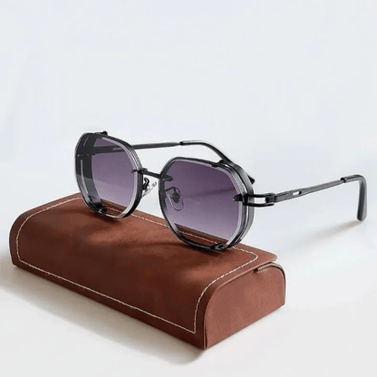 Robuste Herren-Sonnenbrille – eleganter Stahlrahmen, UV400-Schutz, für Freizeit und Reisen 1