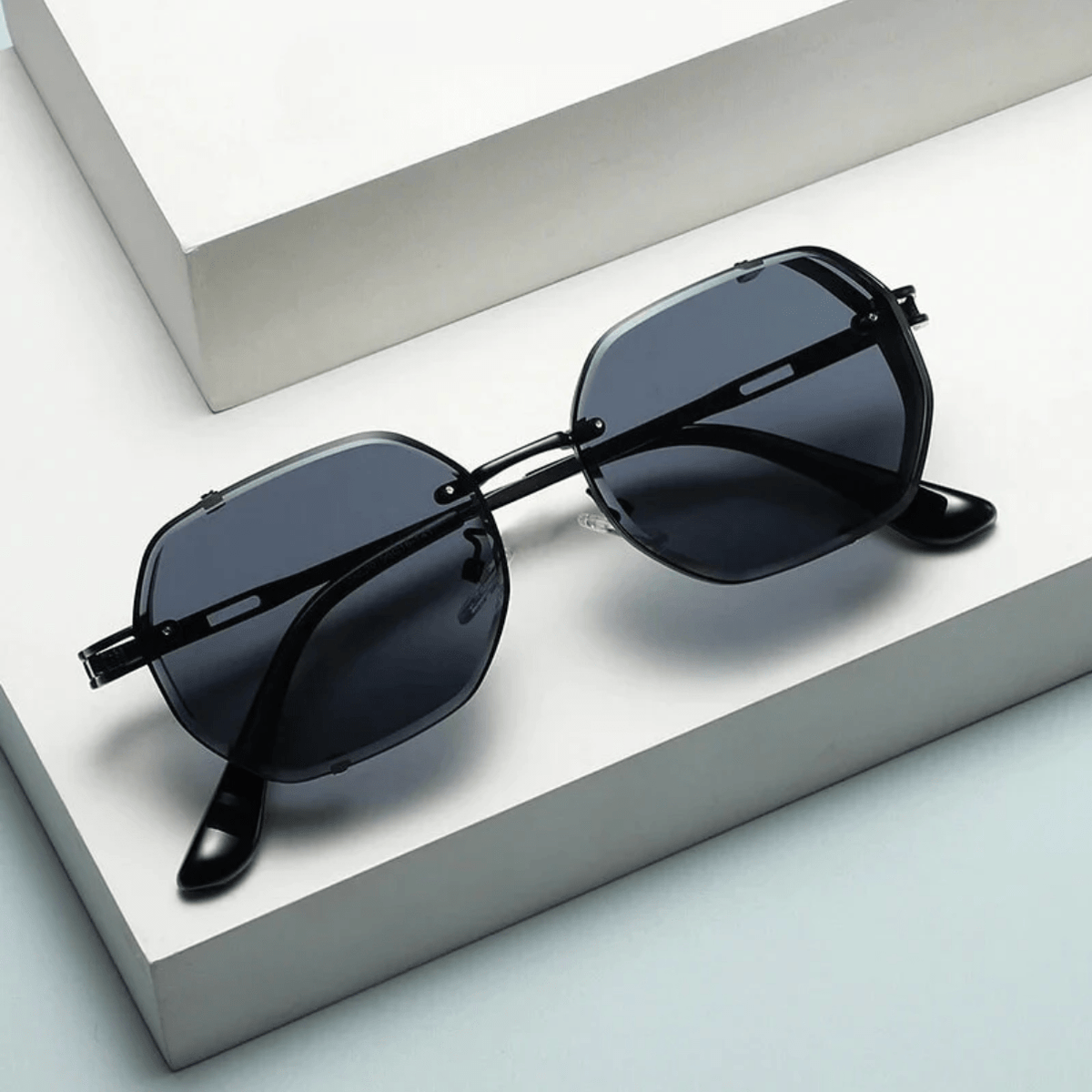 Robuste Herren-Sonnenbrille – eleganter Stahlrahmen, UV400-Schutz, für Freizeit und Reisen 4