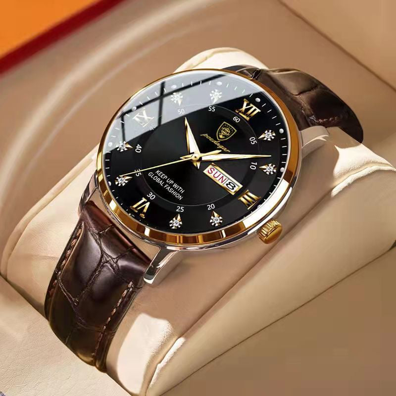 Robuste Herren Armbanduhr – wasserdicht, leuchtende Zeiger, für Business und Outdoor 0
