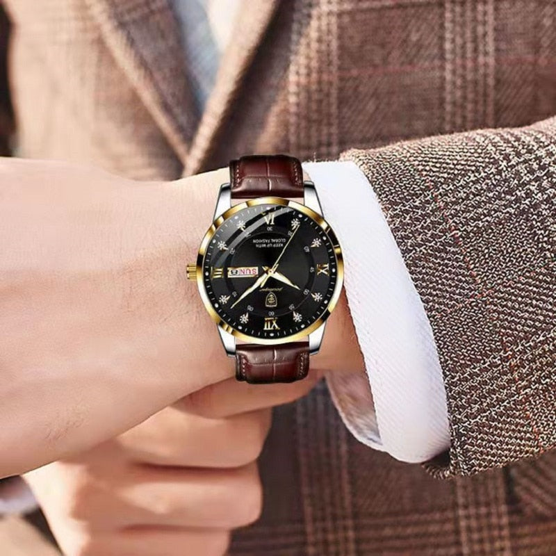 Robuste Herren Armbanduhr – wasserdicht, leuchtende Zeiger, für Business und Outdoor 1