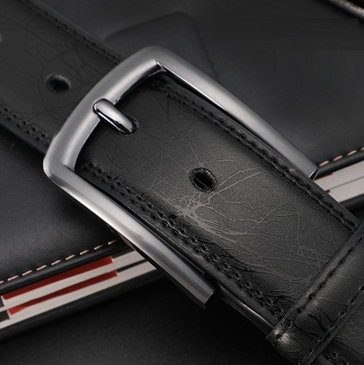 Robuster Herren Ledergürtel – klassisches Design, hochwertiges Leder, für jeden Anlass 2