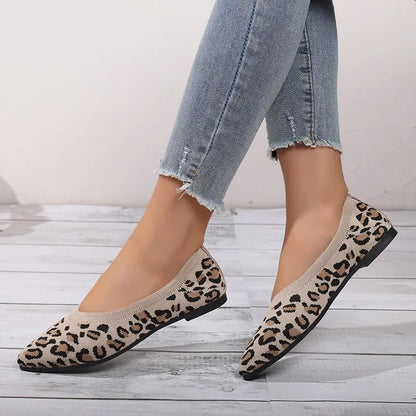 Women’s Breathable Ballet Flats - Pointed Toe Mesh, Casual
