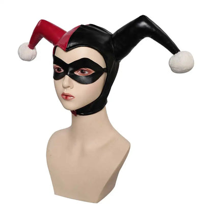 Cosplay2025 Edition Mask Jester Hat Faux Leather Halloween