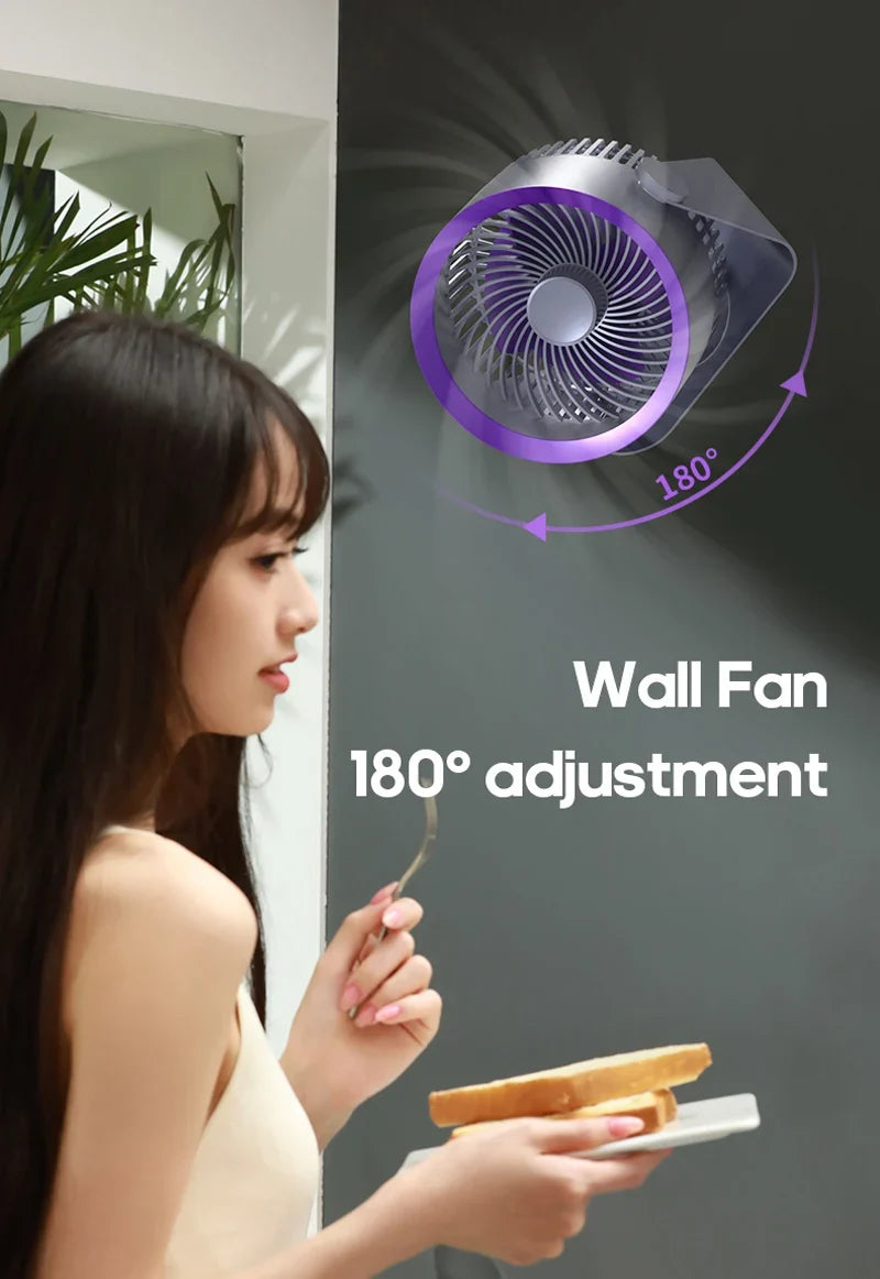 Travel-Friendly Fan Battery Desk Air Circulator Quiet Summer